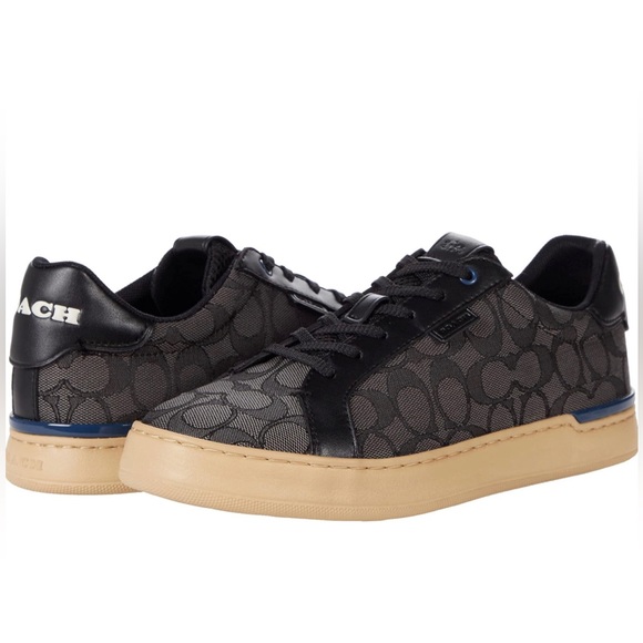 🖤🖤COACH Lowline Signature Jacquard Low Top Grey - Picture 1 of 7